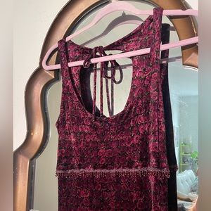 Vintage Betsey Johnson velvet dress with beadwork